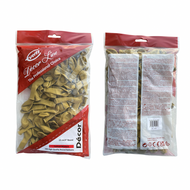 Mustard Fashion Latex Balloon 5in 100pcs