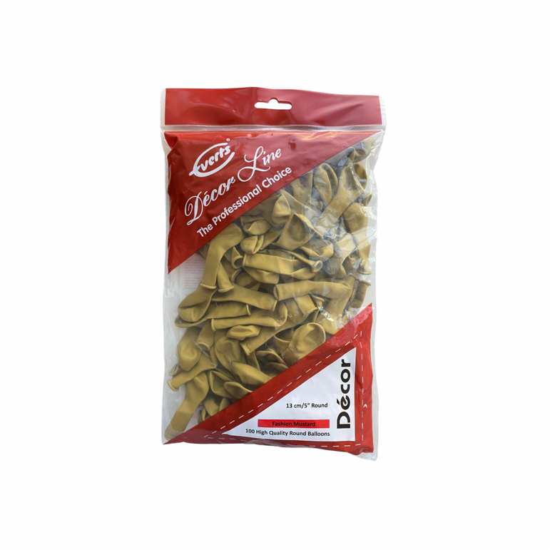 Mustard Fashion Latex Balloon 5in 100pcs