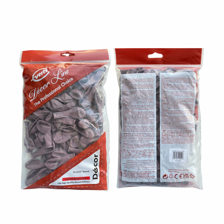 Antique Pink Fashion Latex Balloon 5in 100pcs