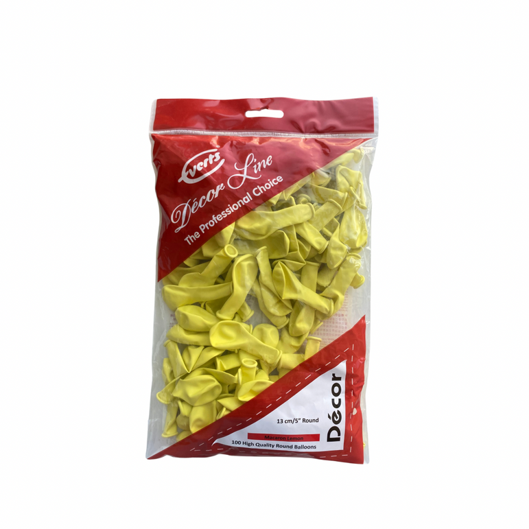 Lemon Macaron Fashion Latex Balloon 5in 100pcs