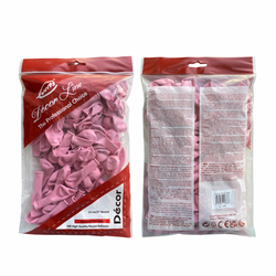 Pink Rose Macaron Fashion Latex Balloon 5in 100pcs