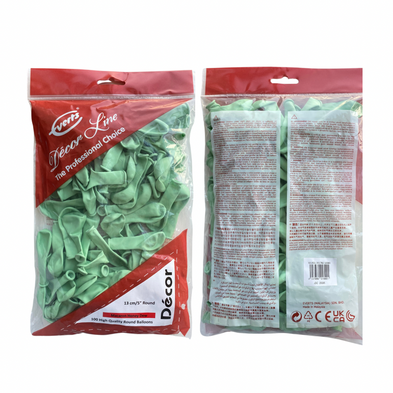 Honey Dew Macaron Fashion Latex Balloon 5in 100pcs