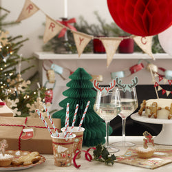 Gingerbread Man Wooden Christmas Bunting  Decoration 1.5m