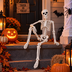 Posable Skeleton Hanging Decoration 36in