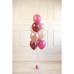Mix Pastel Pink Colors Latex Balloons 10pcs 27x30cm