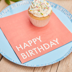 Mix It Up Brights Happy Birthday Paper Napkins 16pcs