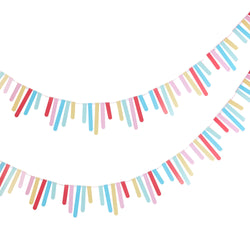 Mix It Up Multicoloured Card Fringe Bunting