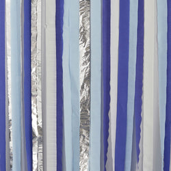 Mix It Up Blue and Silver Streamer Backdrop Decoration