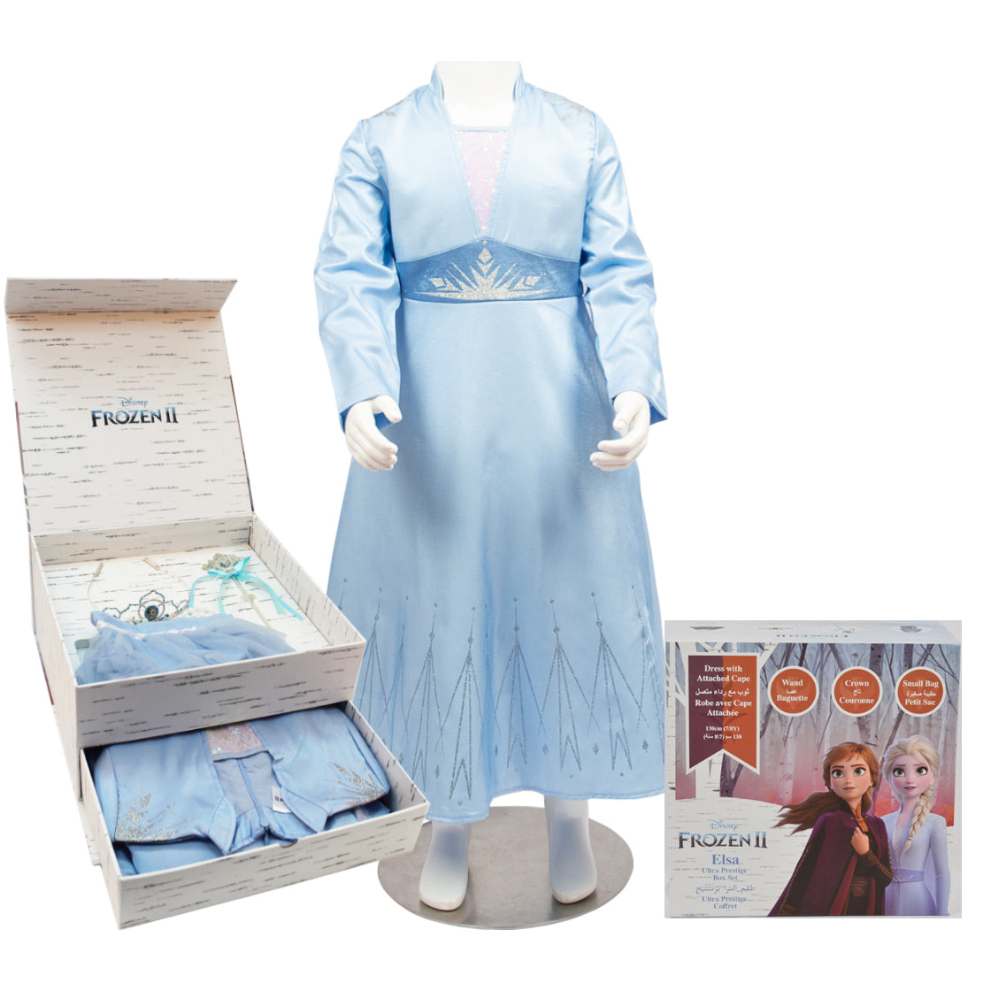 Child Elsa Frozen II Ultra Prestige Costume Box Set