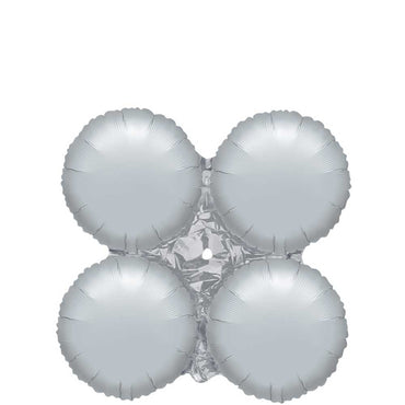 Metallic Silver Small MagicArch Balloon 16in Balloons & Streamers - Party Centre