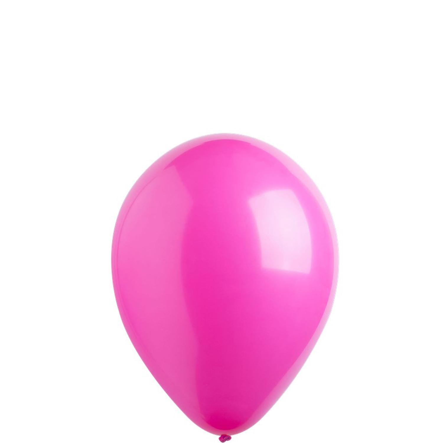 Hot Pink Fashion Latex Balloons 5in, 100pcs Balloons & Streamers - Party Centre