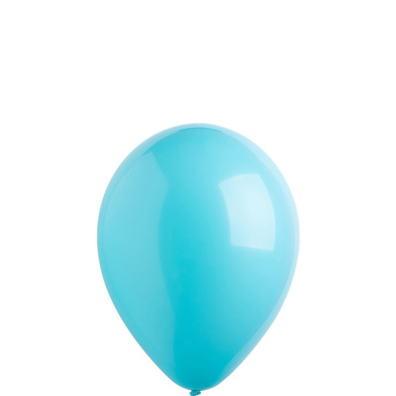 Caribbean Blue Fashion Latex Balloons 5in, 100pcs Balloons & Streamers - Party Centre