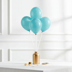 Caribbean Blue Fashion Latex Balloons 5in, 100pcs Balloons & Streamers - Party Centre