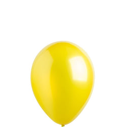 Metallic Yellow Sunshine Latex Balloons 5in, 100pcs Balloons & Streamers - Party Centre