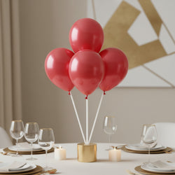 Metallic Apple Red Latex Balloons 5in, 100pcs Balloons & Streamers - Party Centre