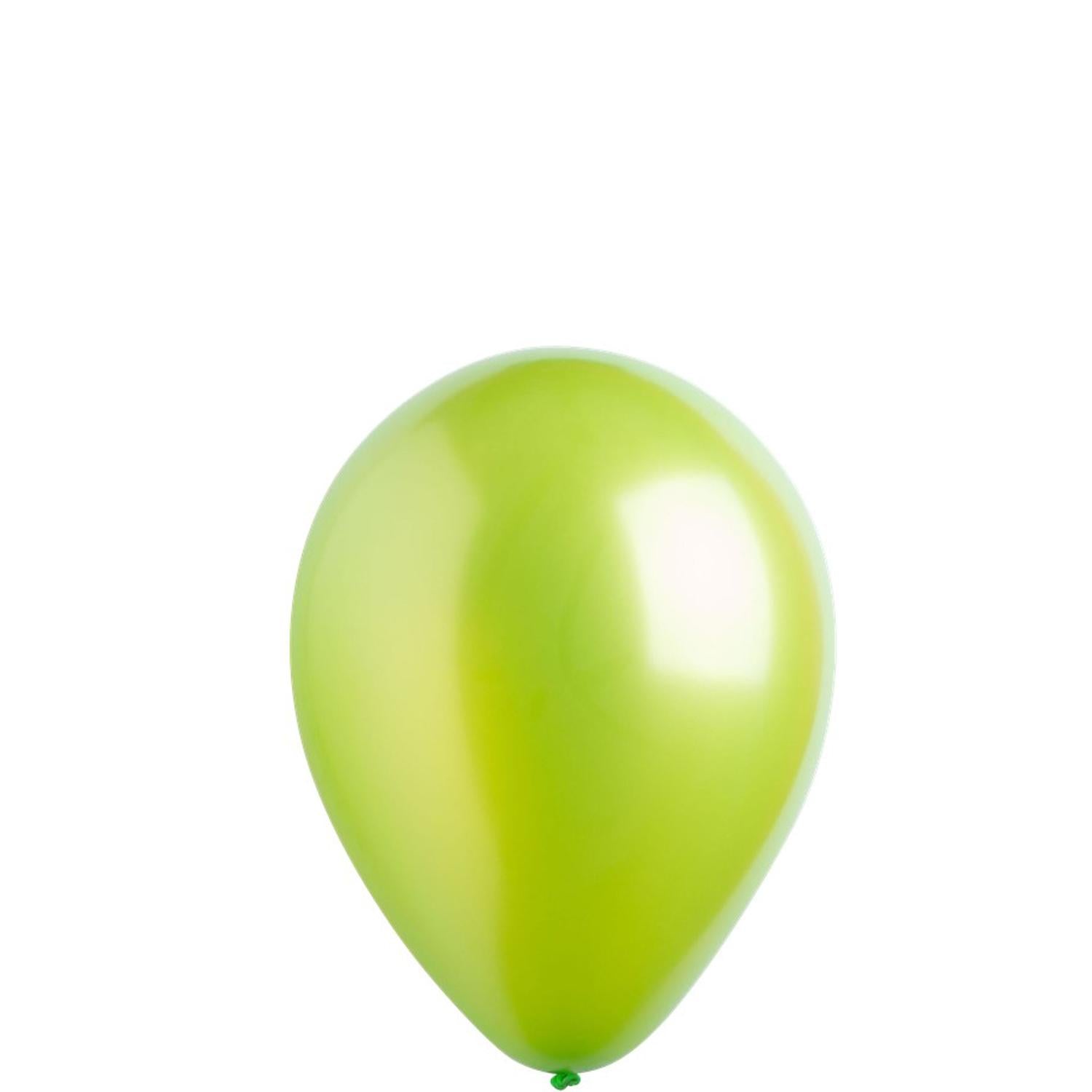 Metallic Kiwi Latex Balloons 5in, 100pcs Balloons & Streamers - Party Centre
