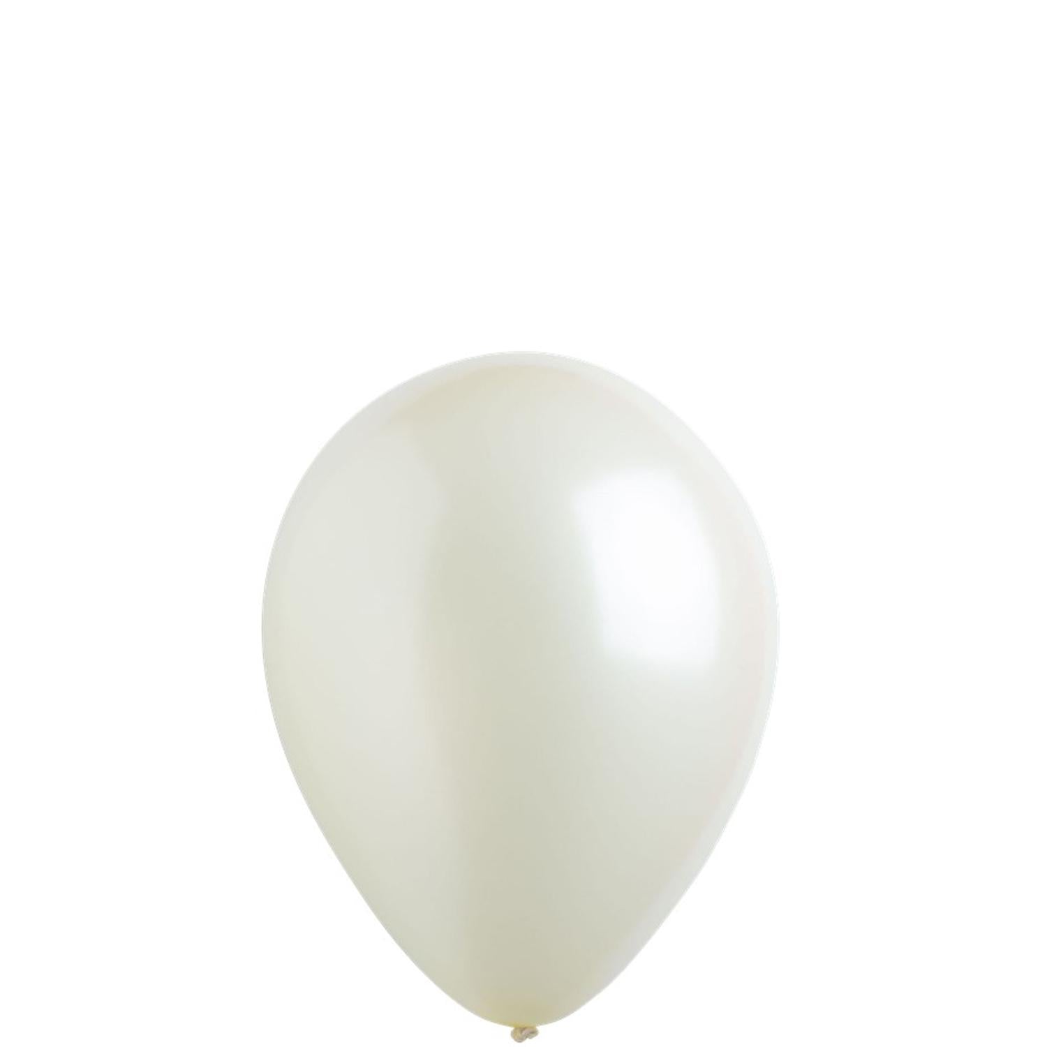 Vanilla Cream Pearl Latex Balloons 5in, 100pcs Balloons & Streamers - Party Centre