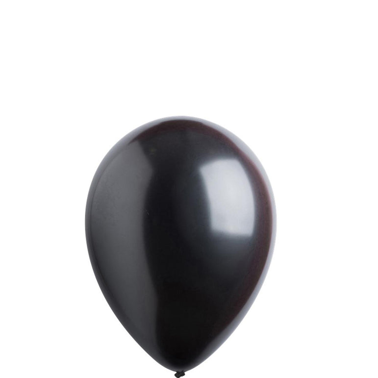 Black Pearl Latex Balloons 5in, 100pcs Balloons & Streamers - Party Centre