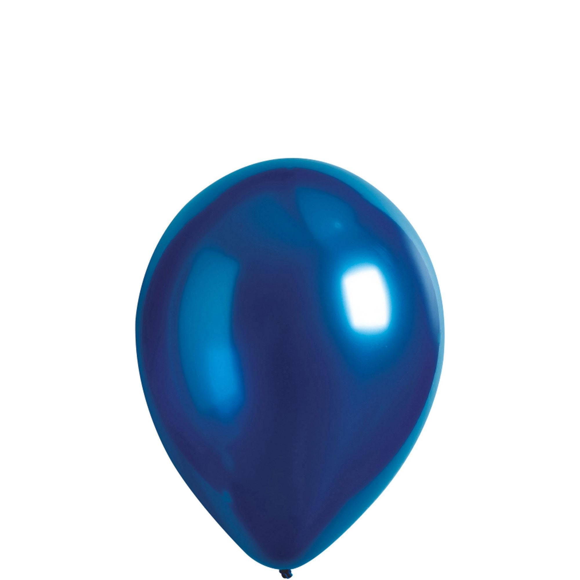 Azure Satin Latex Balloon 5in,100pcs Balloons & Streamers - Party Centre