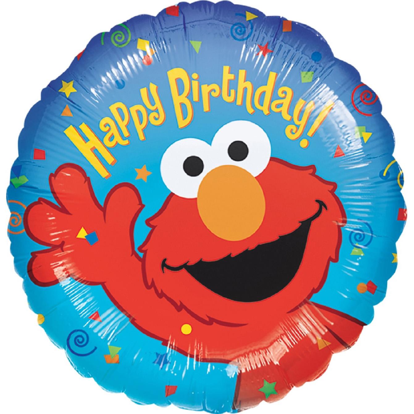 Elmo Birthday Foil Balloon 18in Balloons & Streamers - Party Centre