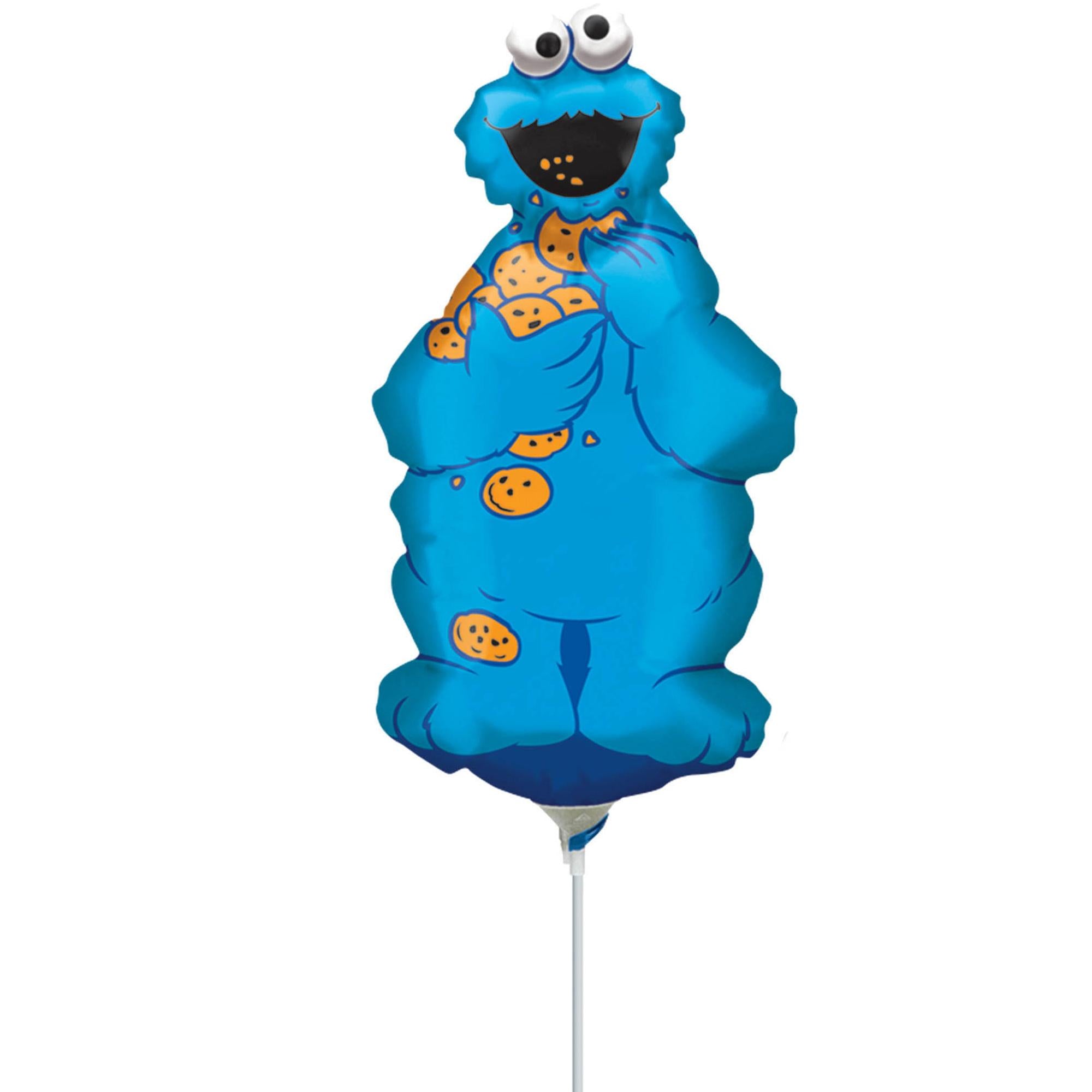 Cookie Monster Mini Shape Balloon Balloons & Streamers - Party Centre