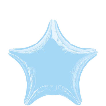 Pastel Blue Star Foil Balloon 19in Balloons & Streamers - Party Centre
