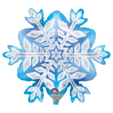 Snowflake Prismatic Mini Shape Balloon Balloons & Streamers - Party Centre