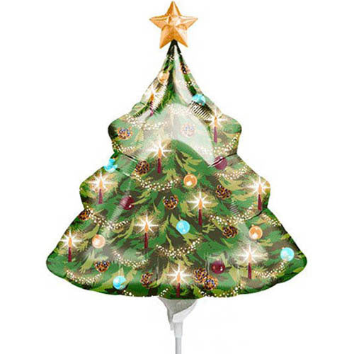 Warmth Of Christmas Tree Mini Shape Balloon Balloons & Streamers - Party Centre