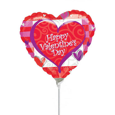Modern Love Valentine Mini Shape Balloon 4in Balloons & Streamers - Party Centre