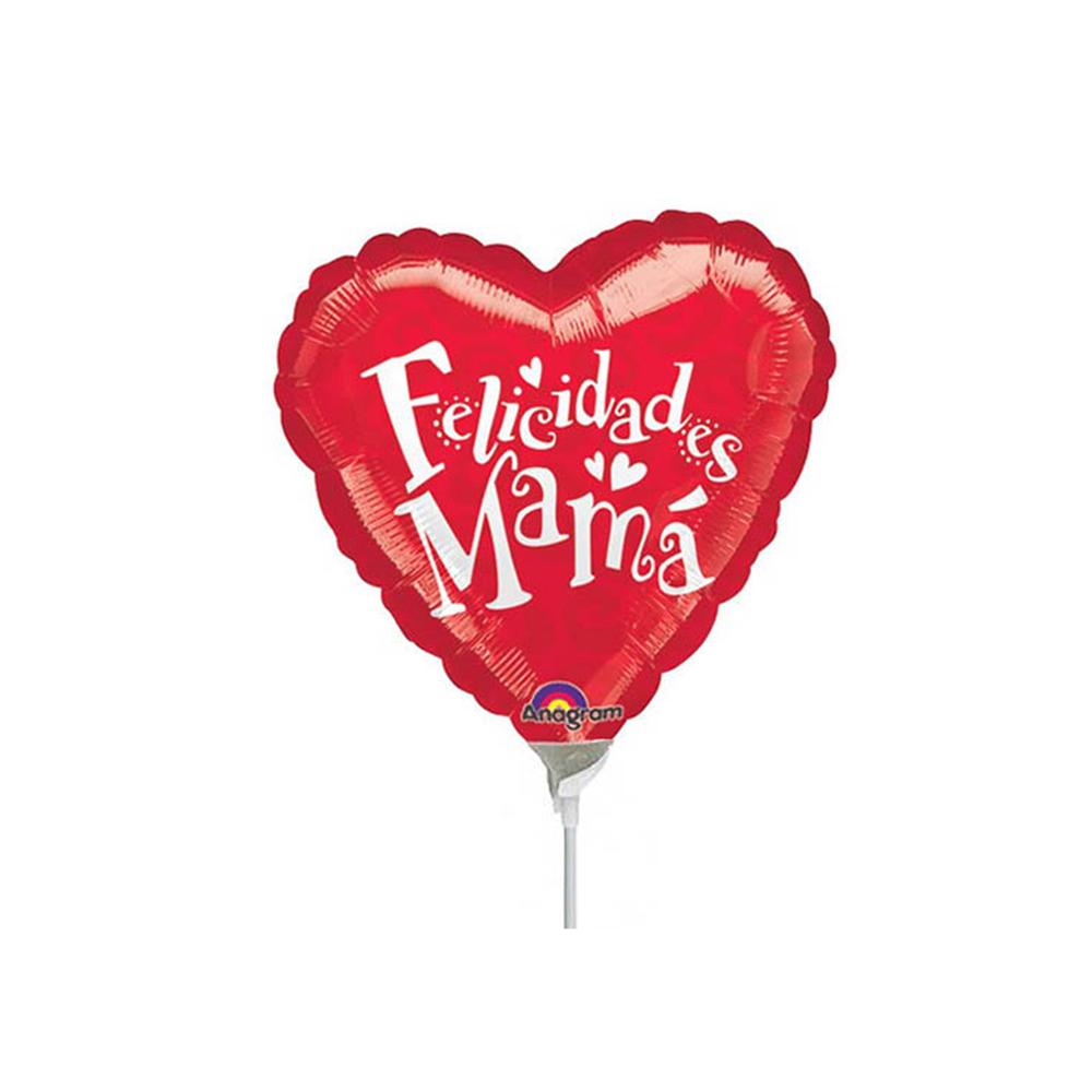 Felicidades Mama Swirls Mini Shape Balloon 9in Balloons & Streamers - Party Centre
