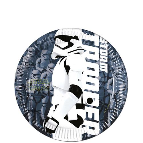 Star Wars The Force Awakens Paper Plates 7in 8pcs Printed Tableware - Party Centre