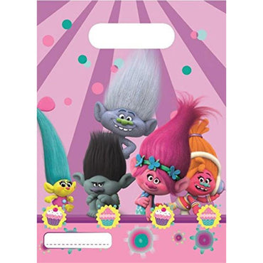 Trolls Party Bags 6pcs Favours - Party Centre