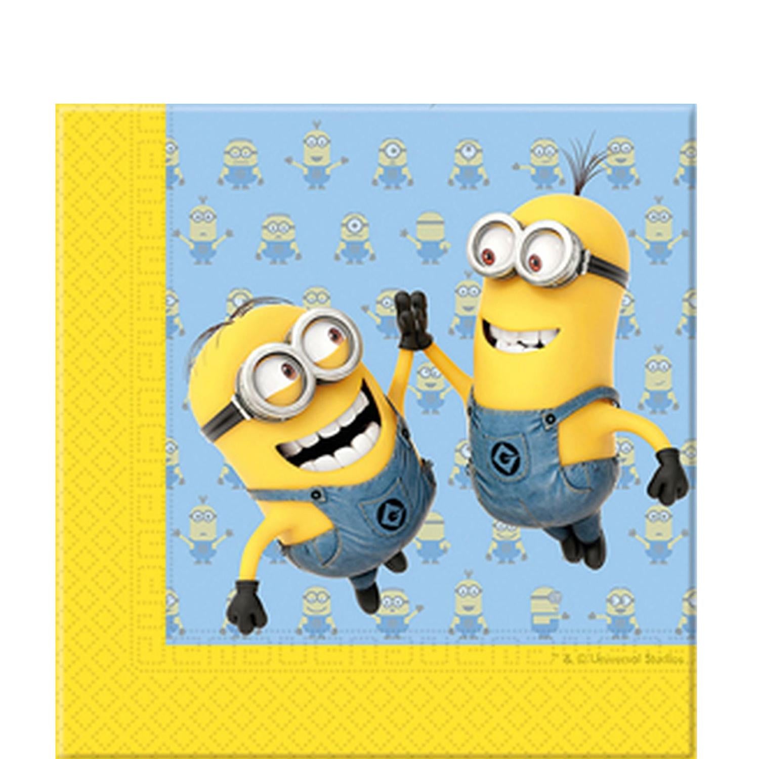Lovely Minions Paper Lunch Tissues 20pcs Printed Tableware - Party Centre