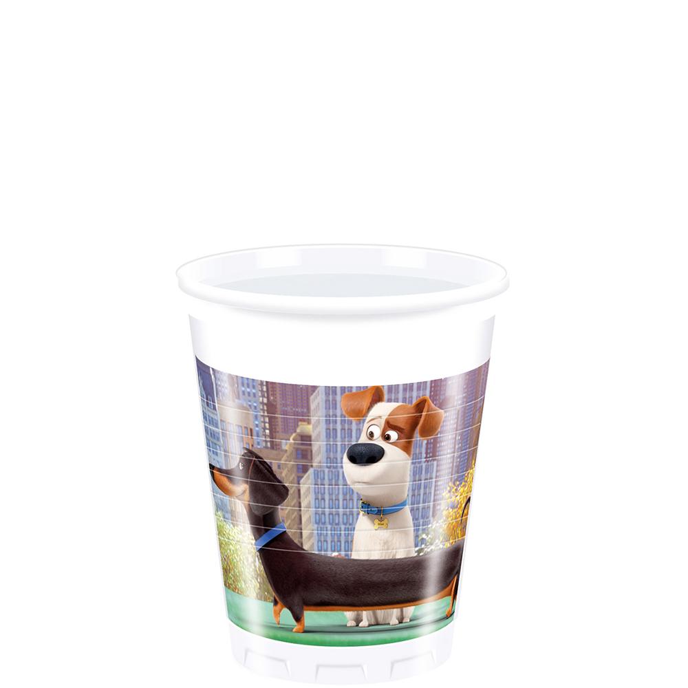 Secret Life Of Pets Plastic Cups 7oz, 8pcs Printed Tableware - Party Centre