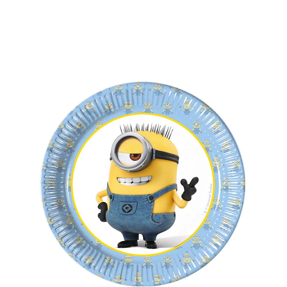 Lovely Minions Paper Plates 7in, 8pcs Printed Tableware - Party Centre
