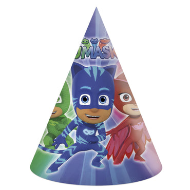 PJ Masks Party Hats, 6pcs Party Accessories - Party Centre