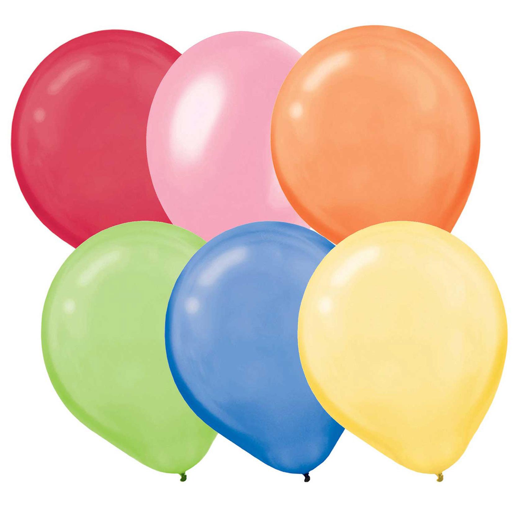 Pearlized Assorted Latex Balloons 50pcs Balloons & Streamers - Party Centre