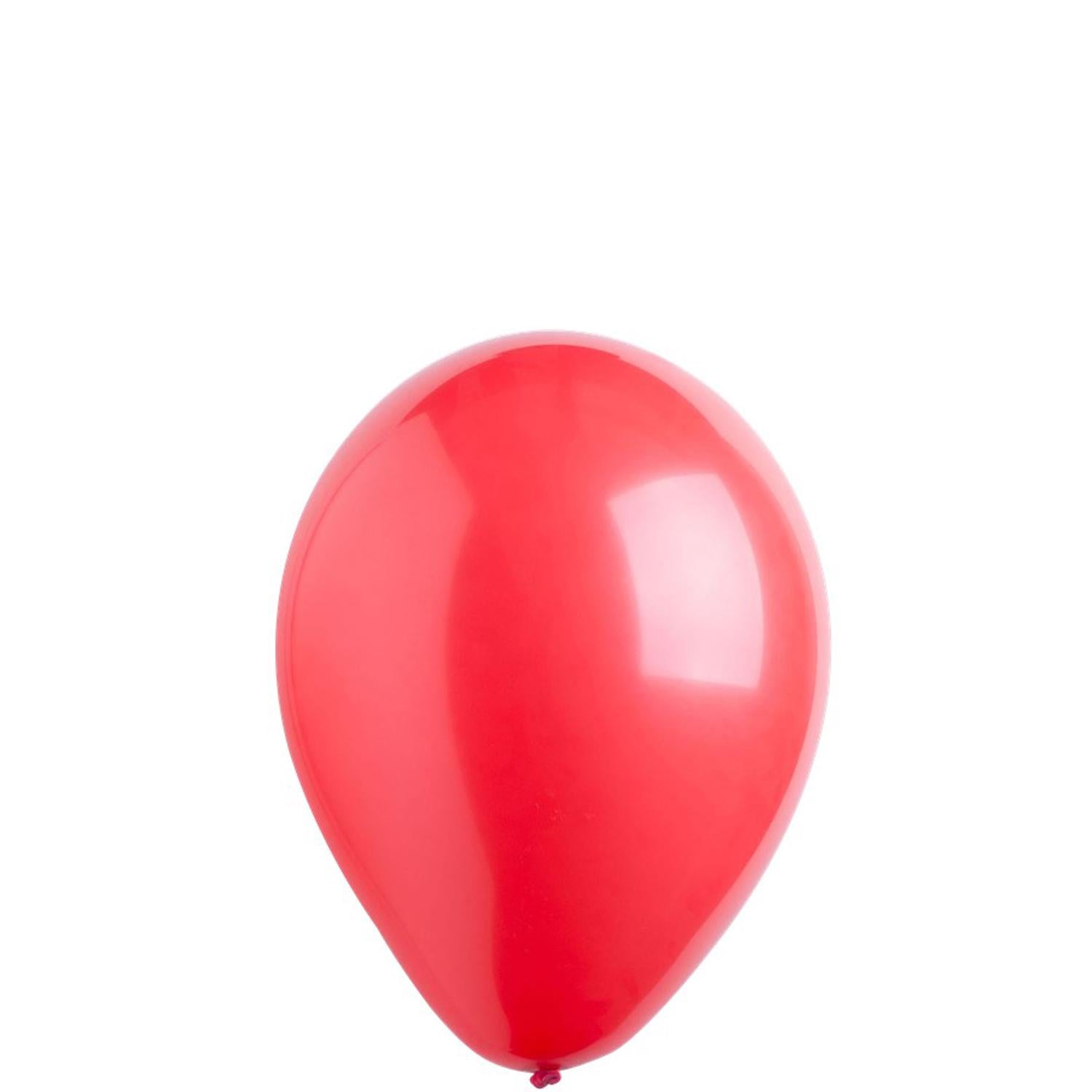 Apple Red Standard Latex Balloons 11in, 50pcs Balloons & Streamers - Party Centre