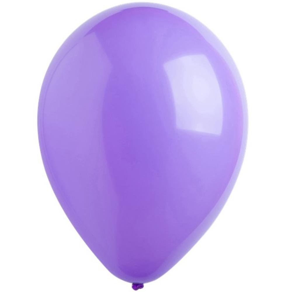 Purple Standard Latex Balloons 11in, 50pcs Balloons & Streamers - Party Centre