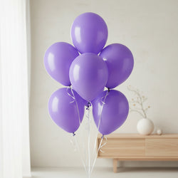Purple Standard Latex Balloons 11in, 50pcs Balloons & Streamers - Party Centre