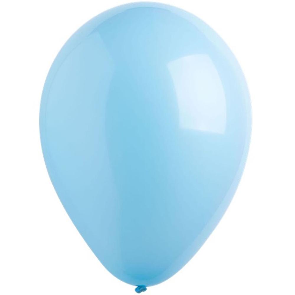 Pastel Blue Standard Latex Balloons 11in, 50pcs Balloons & Streamers - Party Centre