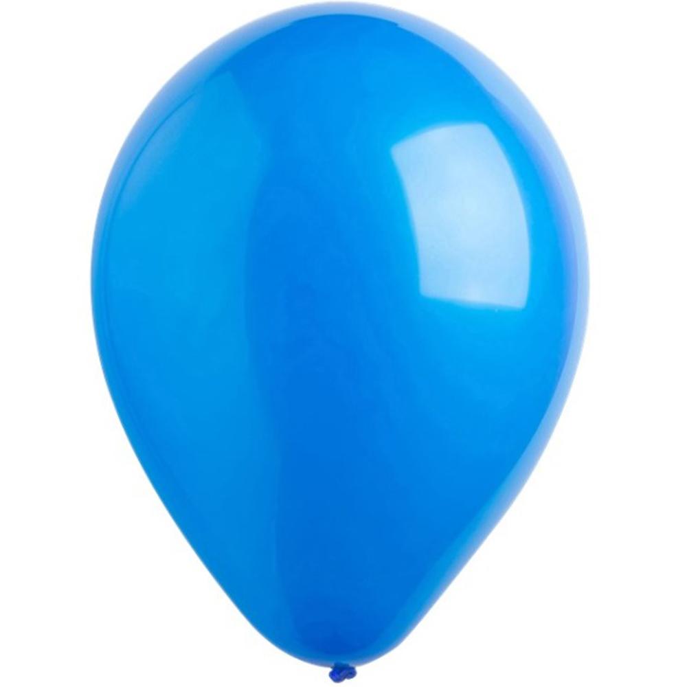 Bright Royal Blue Standard Latex Balloons 11in, 50pcs Balloons & Streamers - Party Centre