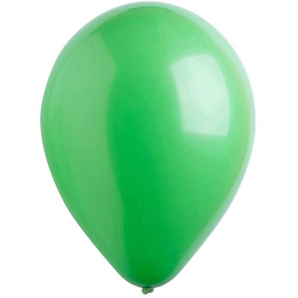 Festive Green Standard Latex Balloons 11in, 50pcs Balloons & Streamers - Party Centre