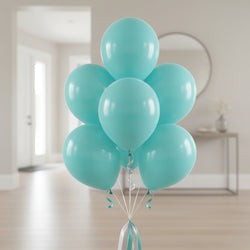 Robins Egg Blue Fashion Latex Balloons 11in, 50pcs Balloons & Streamers - Party Centre