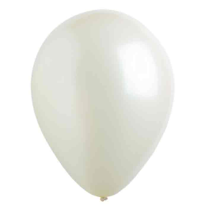 Vanilla Cream Pearlized Latex Balloons 11in, 50pcs
