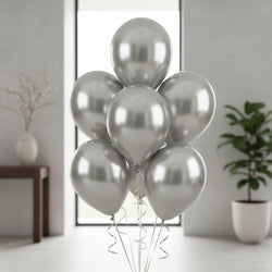 Platinum Satine Luxe Latex Balloons 11in, 50pcs Balloons & Streamers - Party Centre