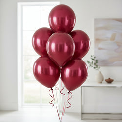 Pomegranate Satine Luxe Latex Balloons 11in, 50pcs Balloons & Streamers - Party Centre