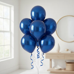 Azure Satine Luxe Latex Balloons 11in, 50pcs Balloons & Streamers - Party Centre
