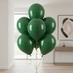Emerald Satine Luxe Latex Balloons 11in, 50pcs Balloons & Streamers - Party Centre