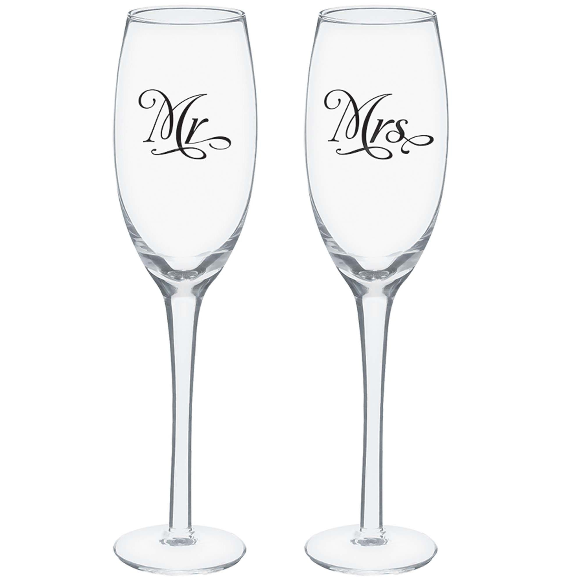 Mr. And Mrs. Toasting Glasses Candy Buffet - Party Centre